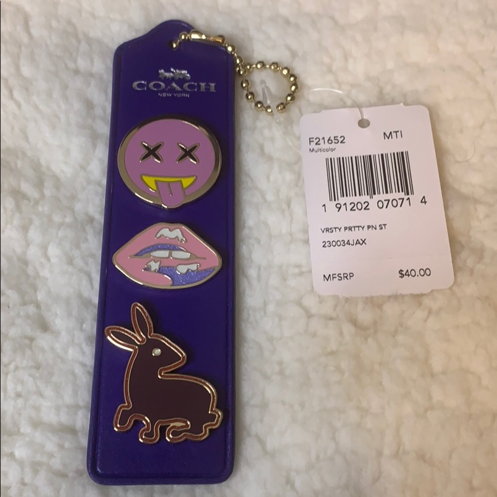 Coach Enameled Pin Pink Trio